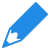 Icono de un lápiz escribiendo en una página web simbolizando el servicio de redacción de contenidos optimizados para SEO