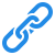 Icono de enlace de cadena simbolizando el servicio de construcción de enlaces y autoridad web