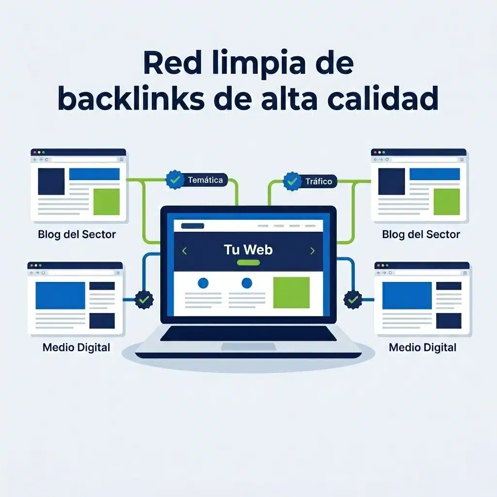 Red limpia de backlinks de alta calidad